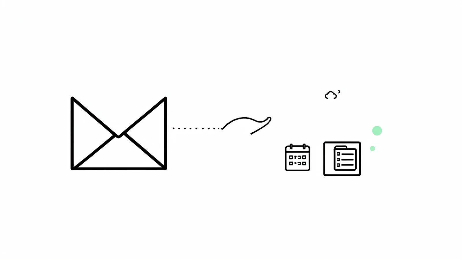 An email connecting directly to business applications as a simpler alternative to complex workflow automation
